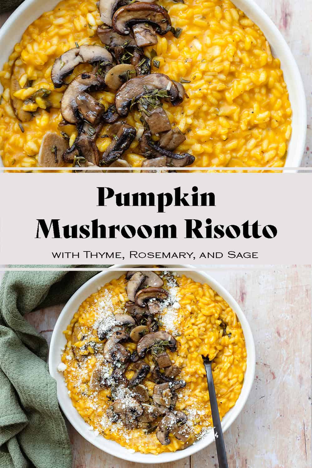 Pumpkin and Mushroom Risotto