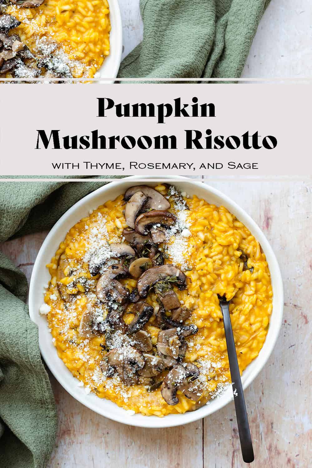 Pumpkin and Mushroom Risotto