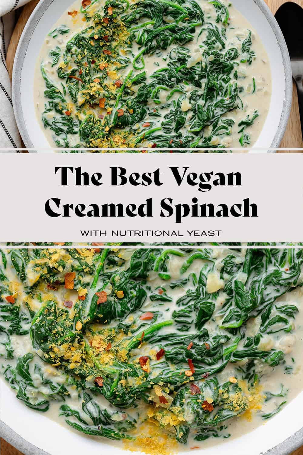 Vegan Creamed Spinach