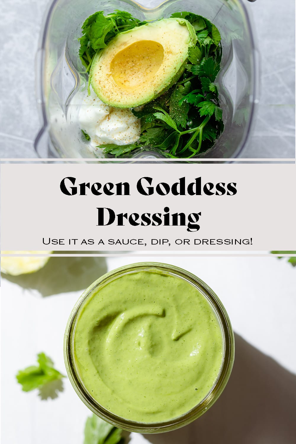 Avocado Green Goddess Dressing