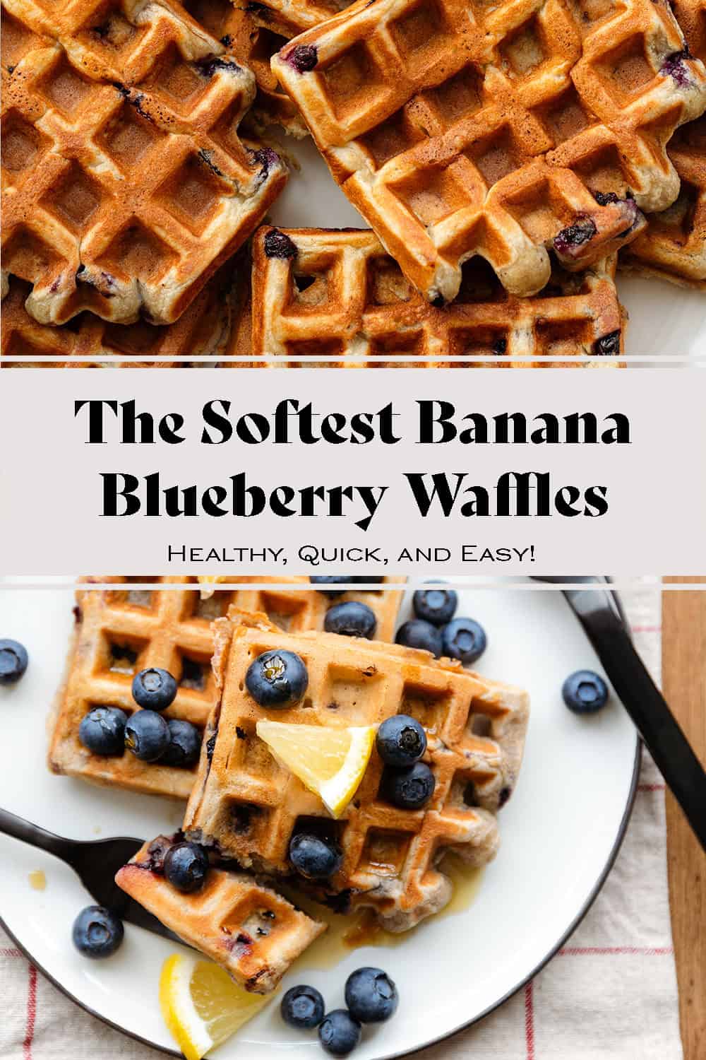 Banana Blueberry Waffles