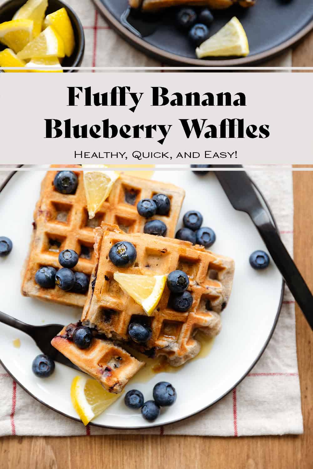 Banana Blueberry Waffles for BLW - Healthy Little Foodies