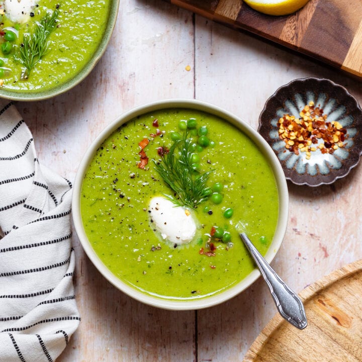 Green Pea Soup - The Healthful Ideas