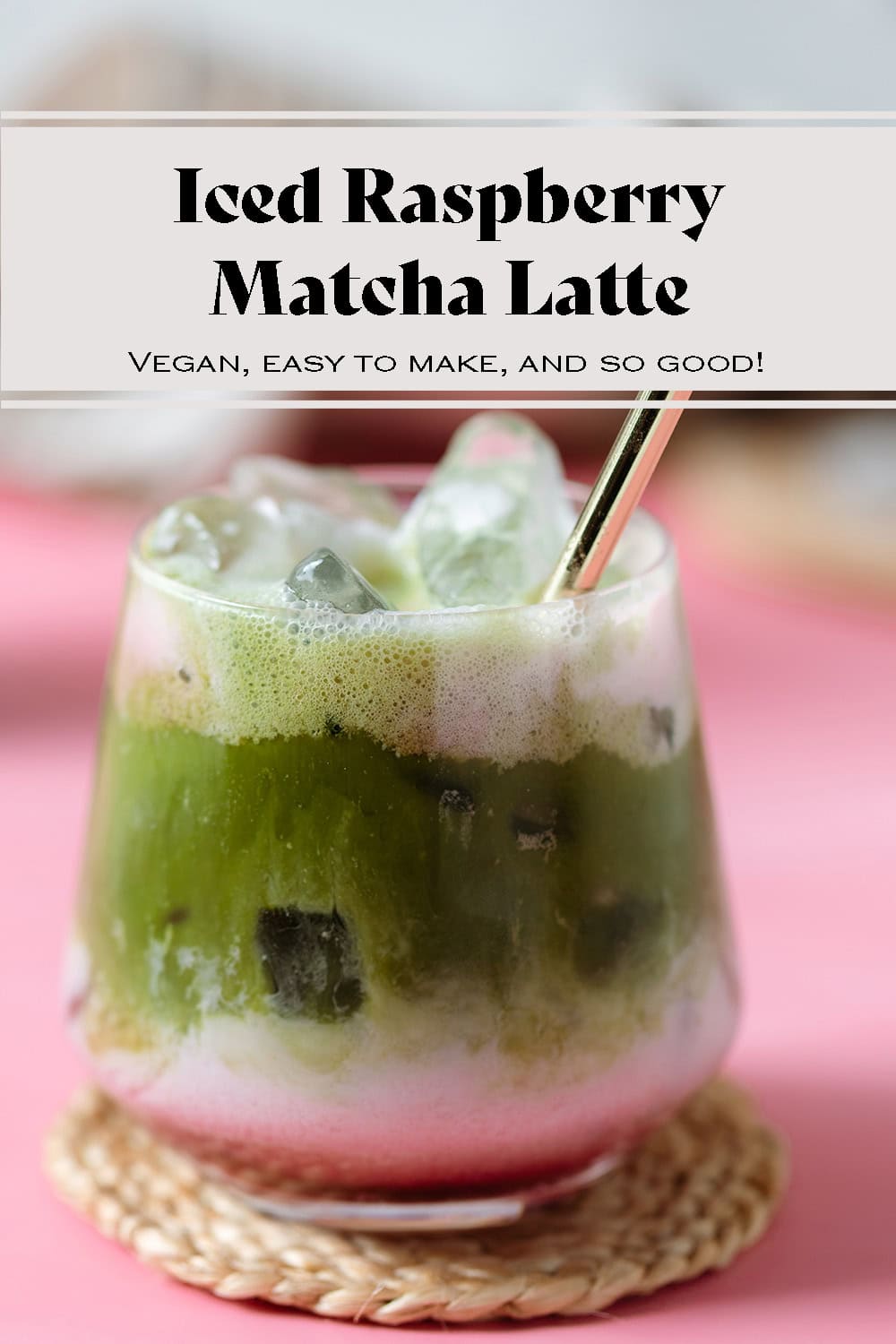 Iced Raspberry Matcha Latte