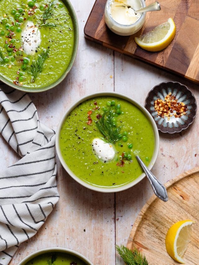 Green Pea Soup - The Stingy Vegan