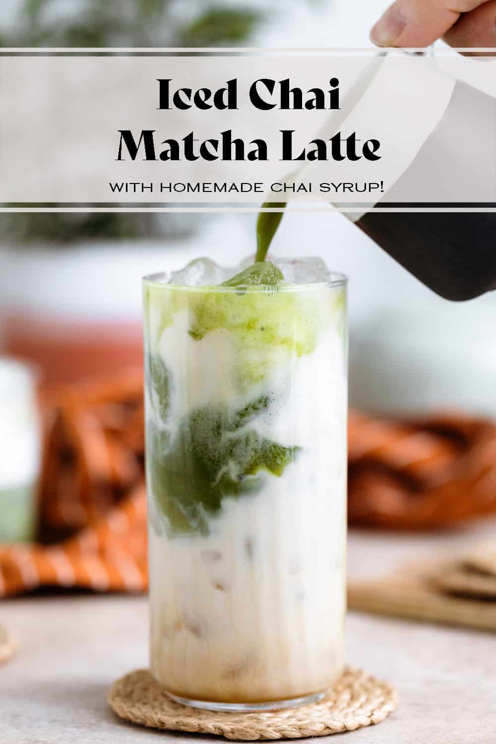 Iced Matcha Chai Latte - The Healthful Ideas