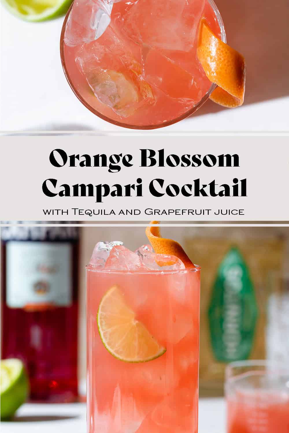 Campari Orange Blossom Cocktail