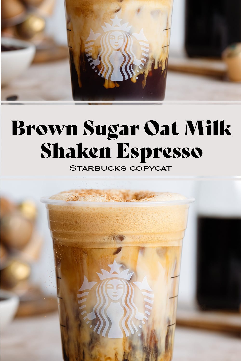 Iced Brown Sugar Oat Milk Shaken Espresso