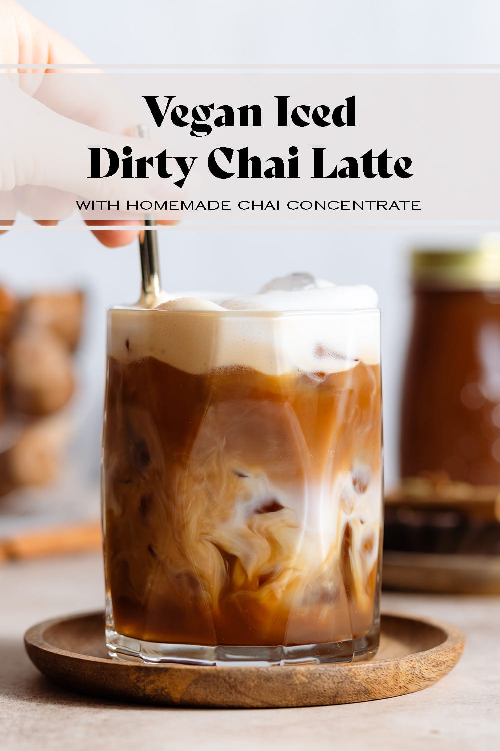 Iced Dirty Chai Latte