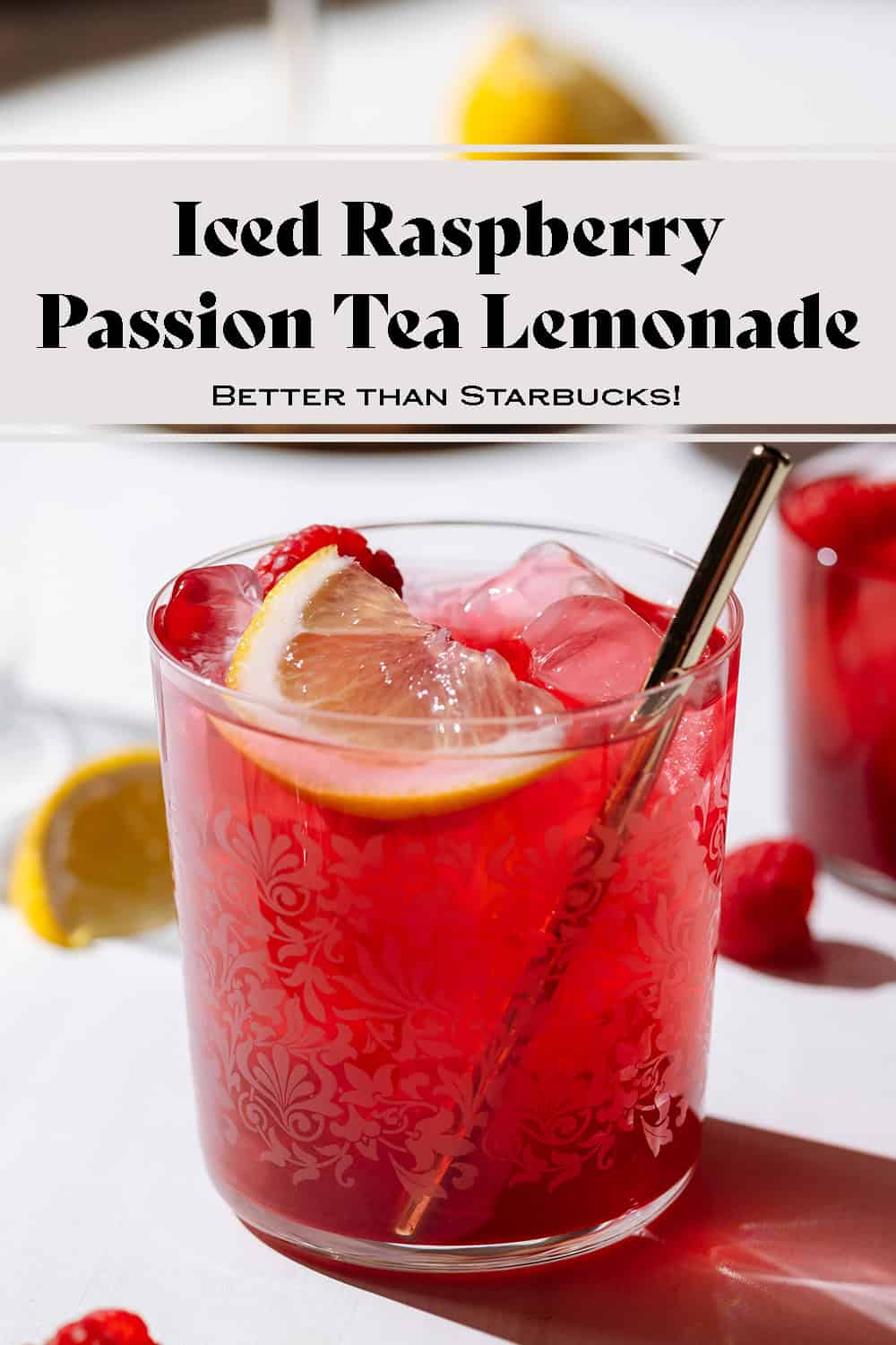 Iced Raspberry Passion Tea Lemonade