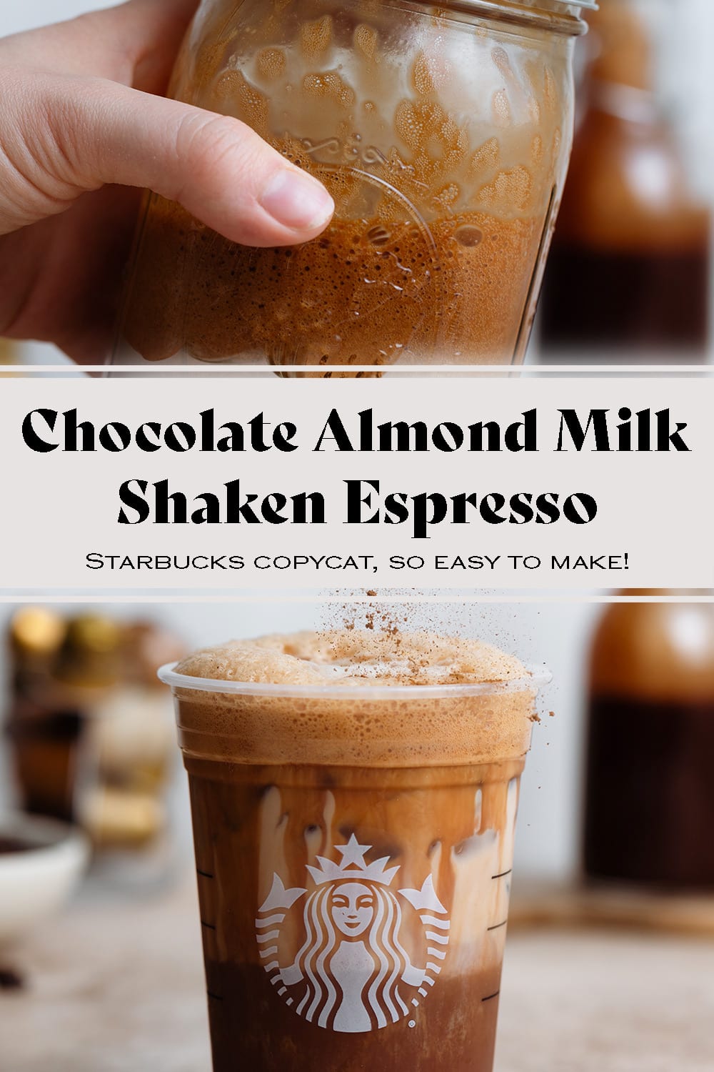 Iced Chocolate Almondmilk Shaken Espresso