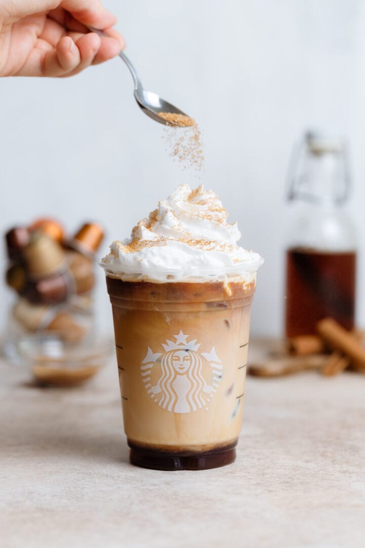 Iced Cinnamon Dolce Latte The Healthful Ideas