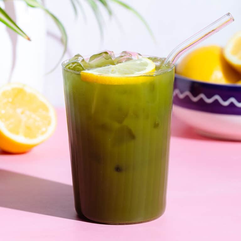 Iced Matcha Lemonade The Healthful Ideas
