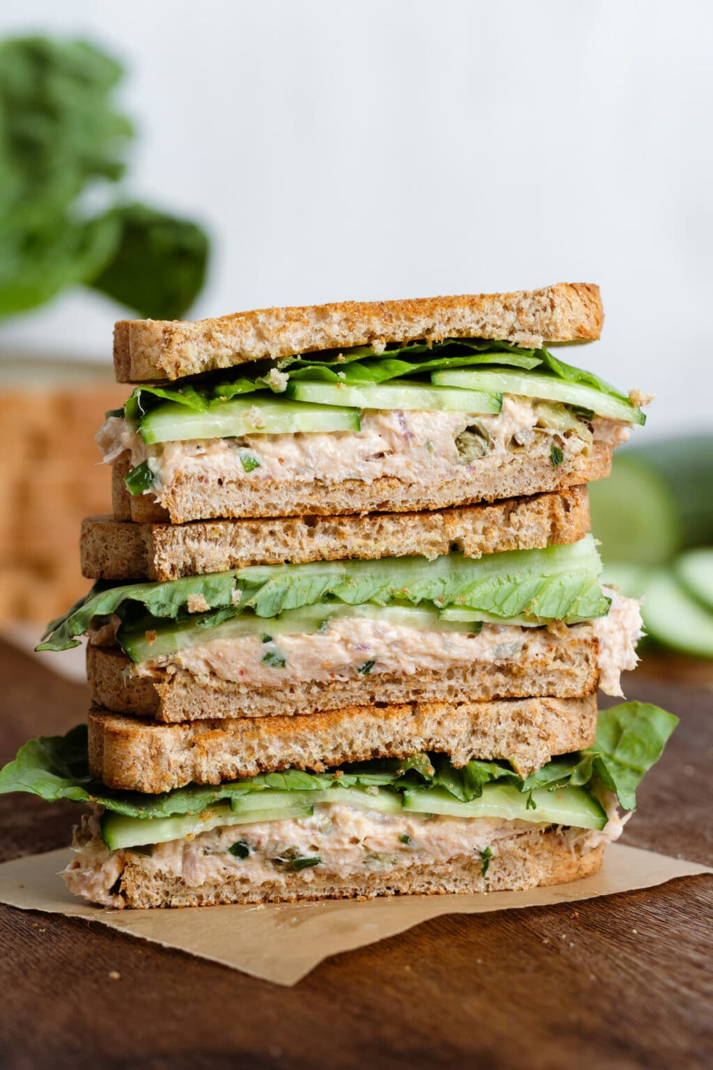 Tuna Cucumber Sandwich The Healthful Ideas