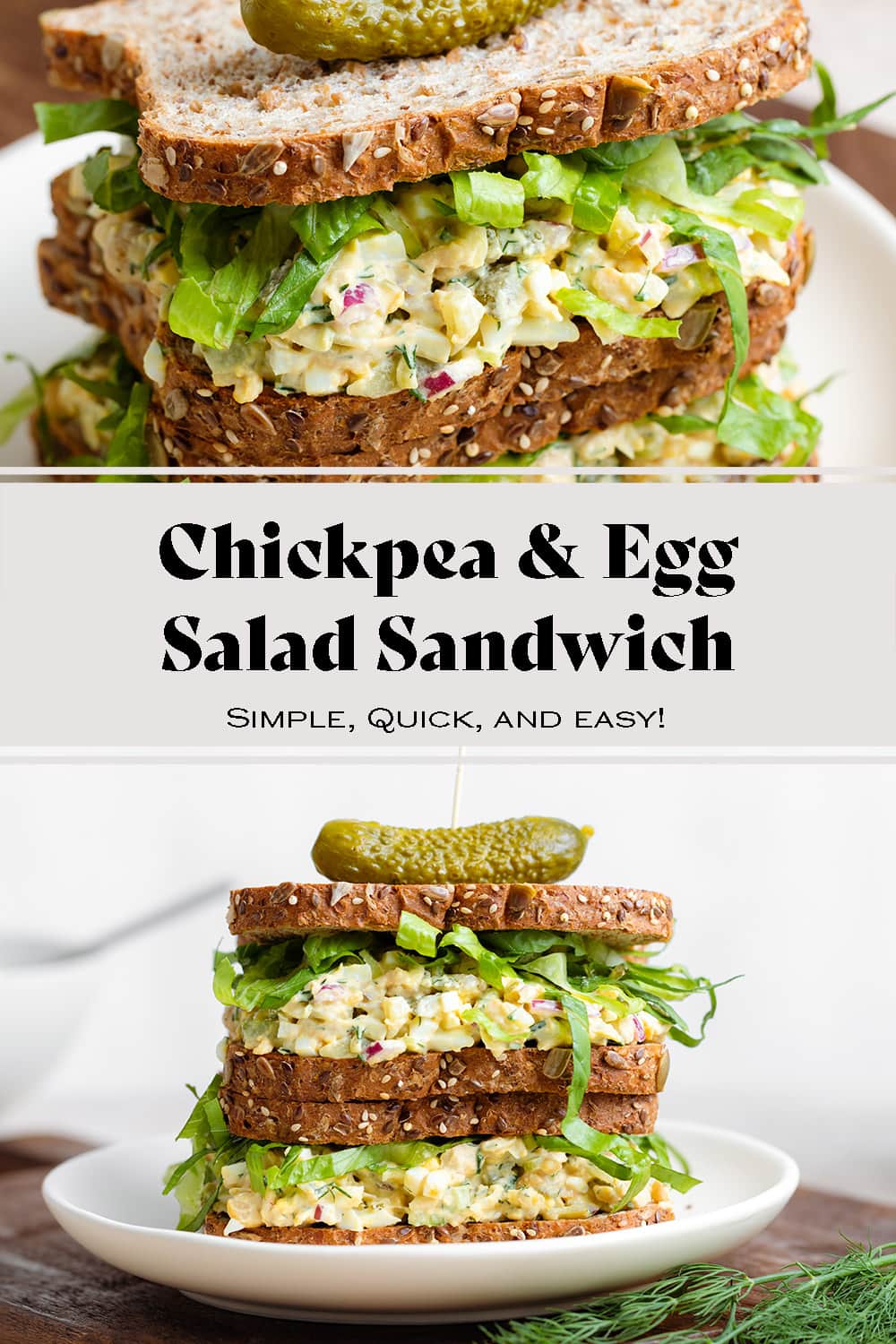 Chickpea Egg Salad Sandwich