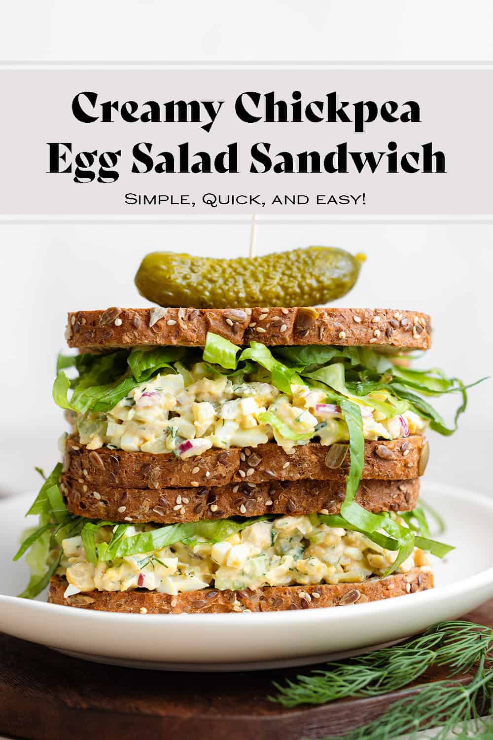 Chickpea Egg Salad Sandwich