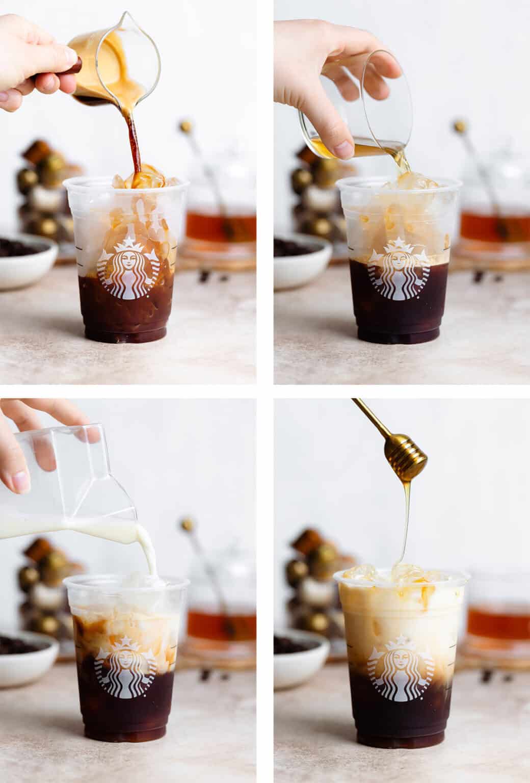 Iced Honey Almond Milk Flat White The Healthful Ideas