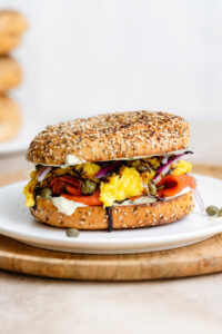 Smoked Salmon Egg Sandwich - The Healthful Ideas