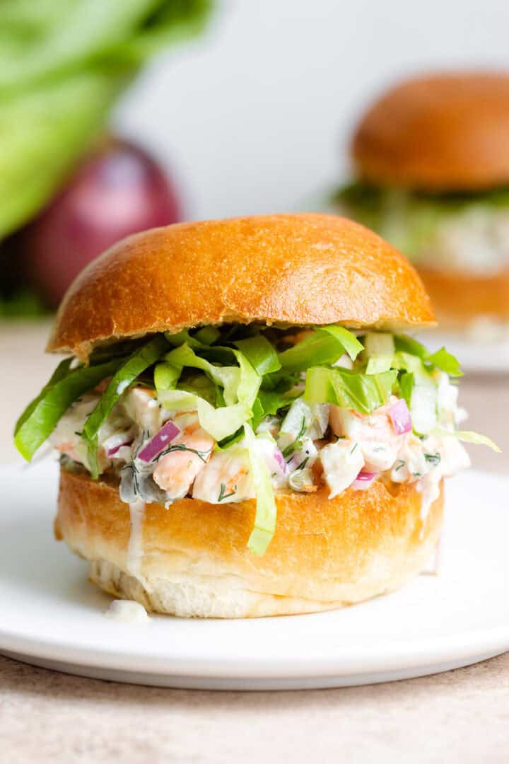 Shrimp Salad Sandwich - The Healthful Ideas
