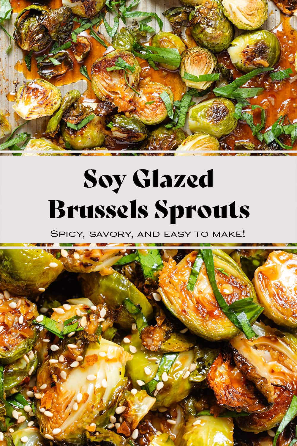 Soy Glazed Brussels Sprouts