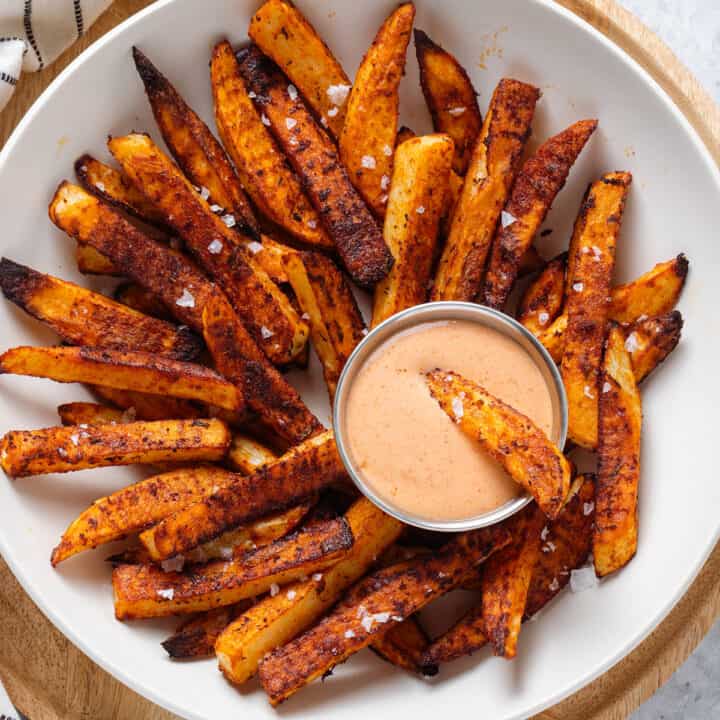 Cajun Fries with House Sauce The Healthful Ideas