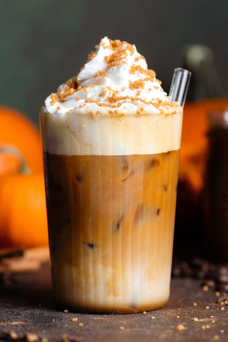 Iced Pumpkin Spiced Latte - The Healthful Ideas