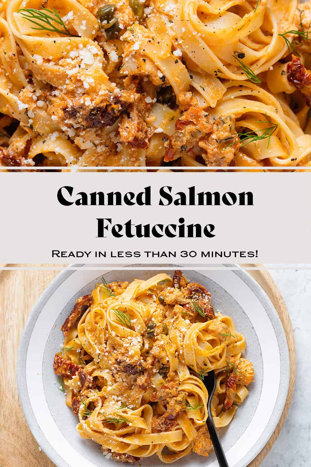 Creamy Canned Salmon Pasta