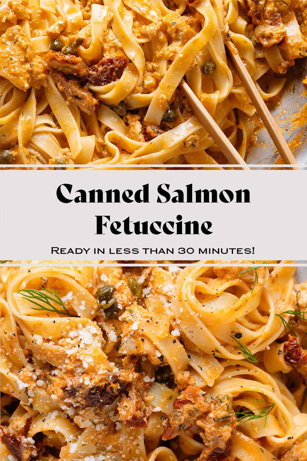 Creamy Canned Salmon Pasta