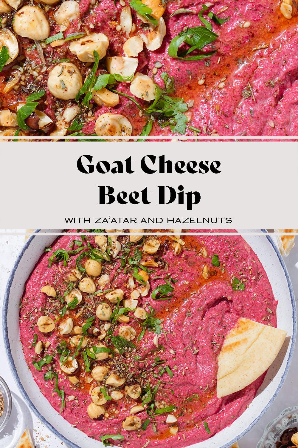 Beet Dip with Goat Cheese