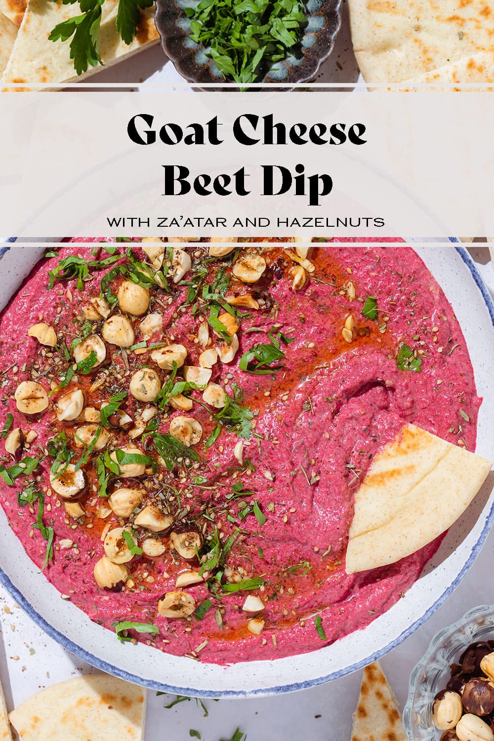 Beet Dip with Goat Cheese