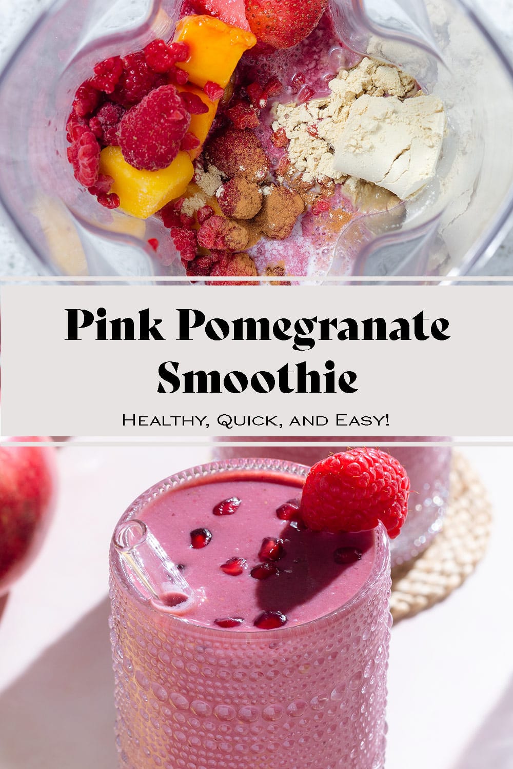 Pink Pomegranate Smoothie