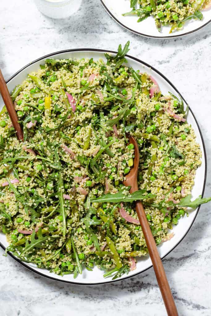 Asparagus Quinoa Salad with Pesto The Healthful Ideas