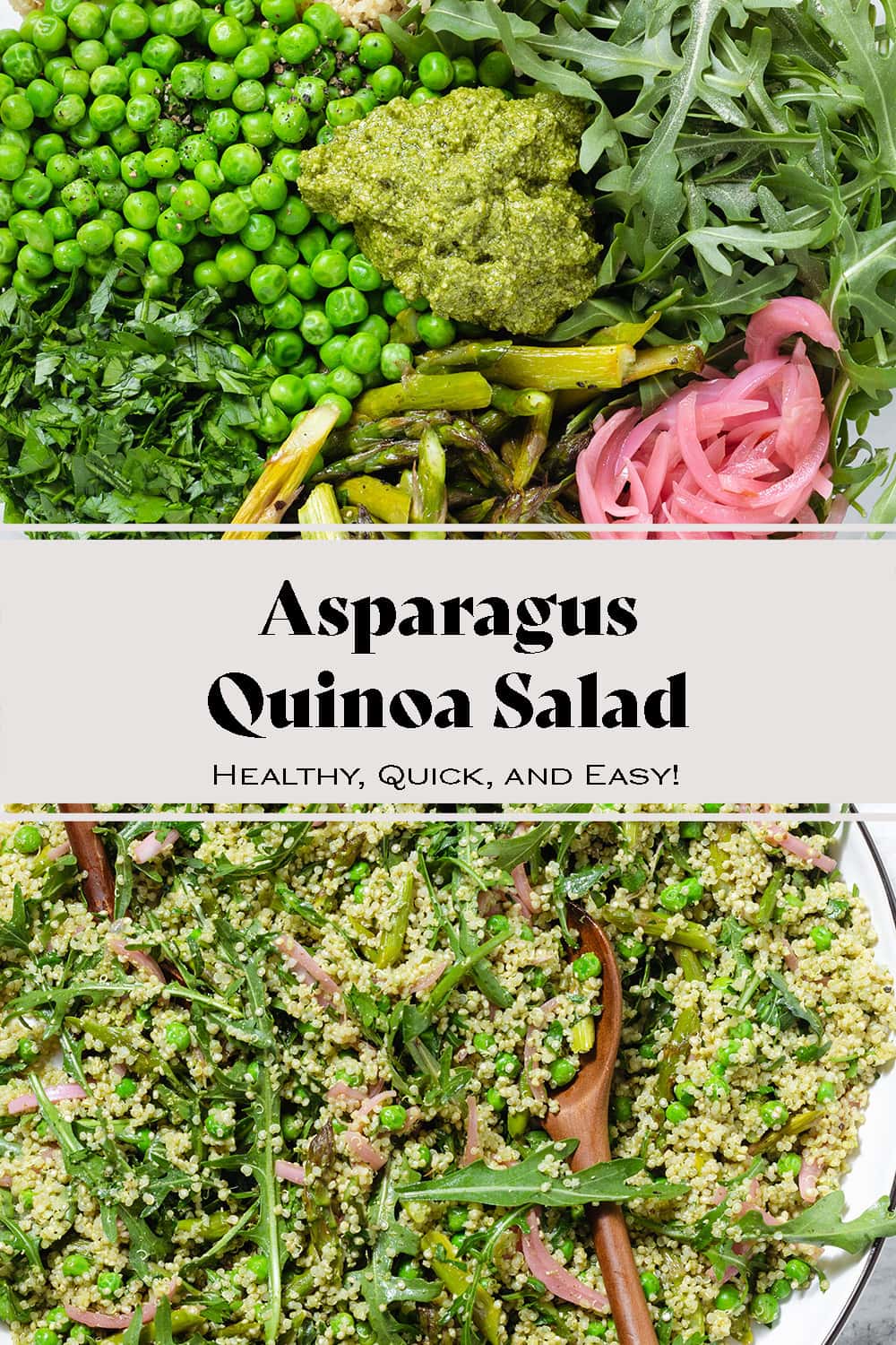 Asparagus Quinoa Salad with Pesto