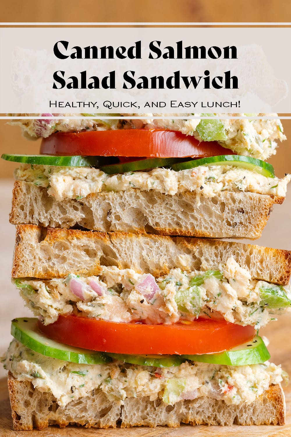 Canned Salmon Salad Sandwich