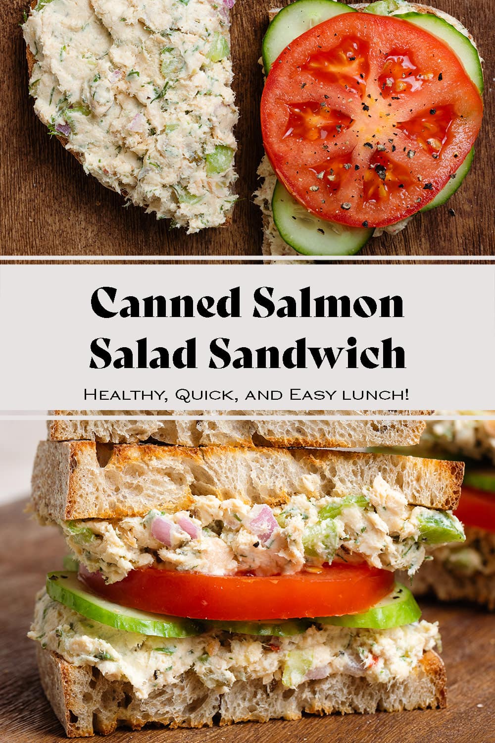 Canned Salmon Salad Sandwich