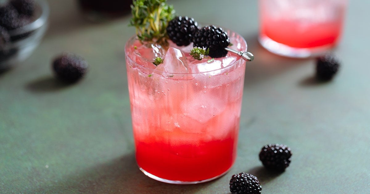 Blackberry Thyme Mocktail