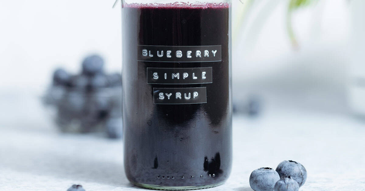 Blueberry Simple Syrup The Healthful Ideas