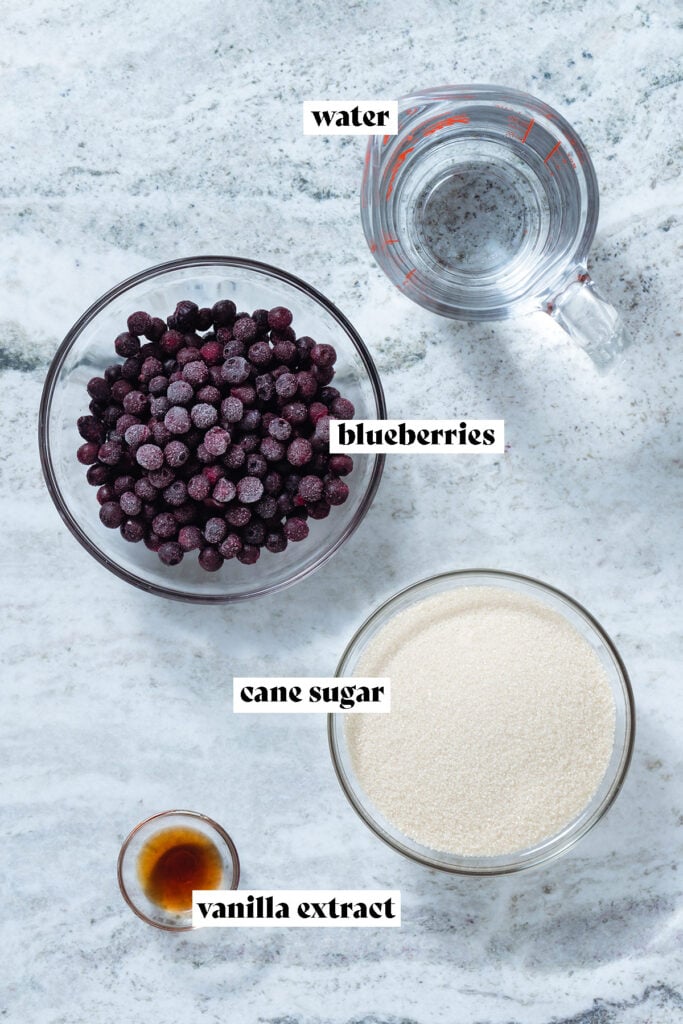 Blue Raspberry Syrup Ingredients Blueberry Simple Syrup - The Healthful Ideas