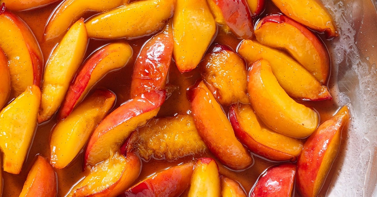 Spiced Caramelized Peaches ~Sweet & Savory