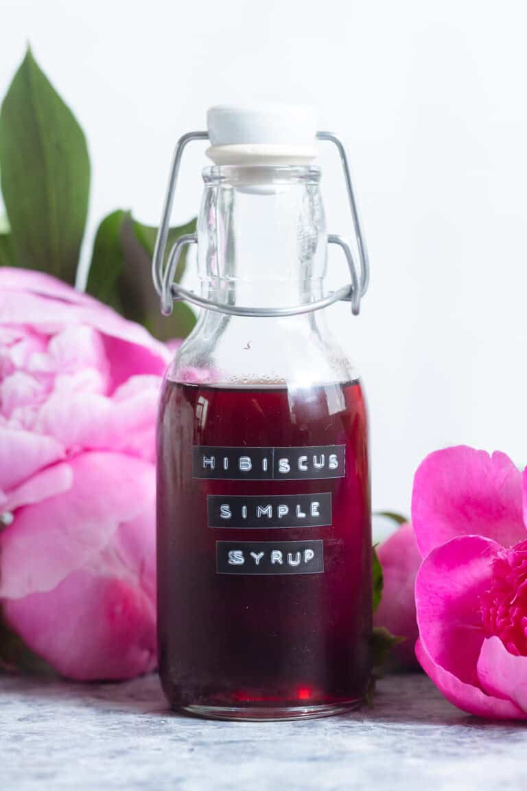 Hibiscus Simple Syrup The Healthful Ideas Hibiscus Simple Syrup The Healthful Ideas