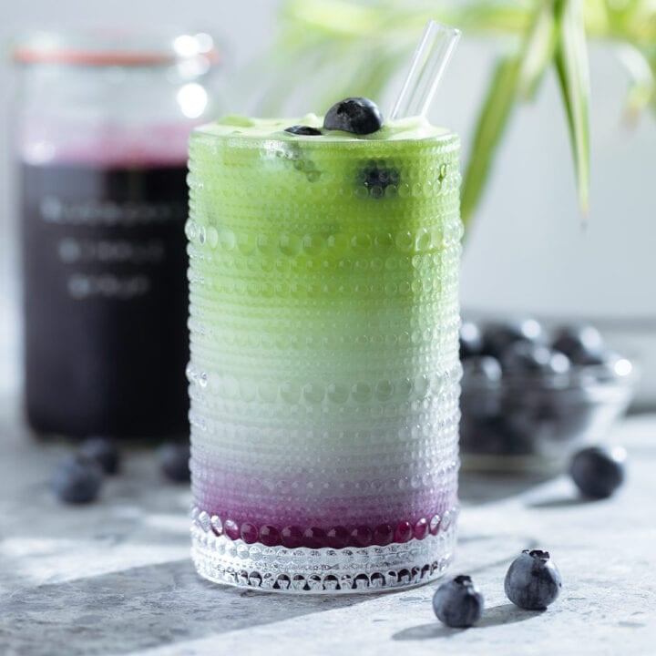 Iced Blackberry Matcha Latte The Healthful Ideas   Iced Blueberry Matcha Latte SQUARE 720x720 