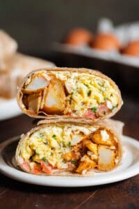 Breakfast Burritos with Potatoes - The Healthful Ideas