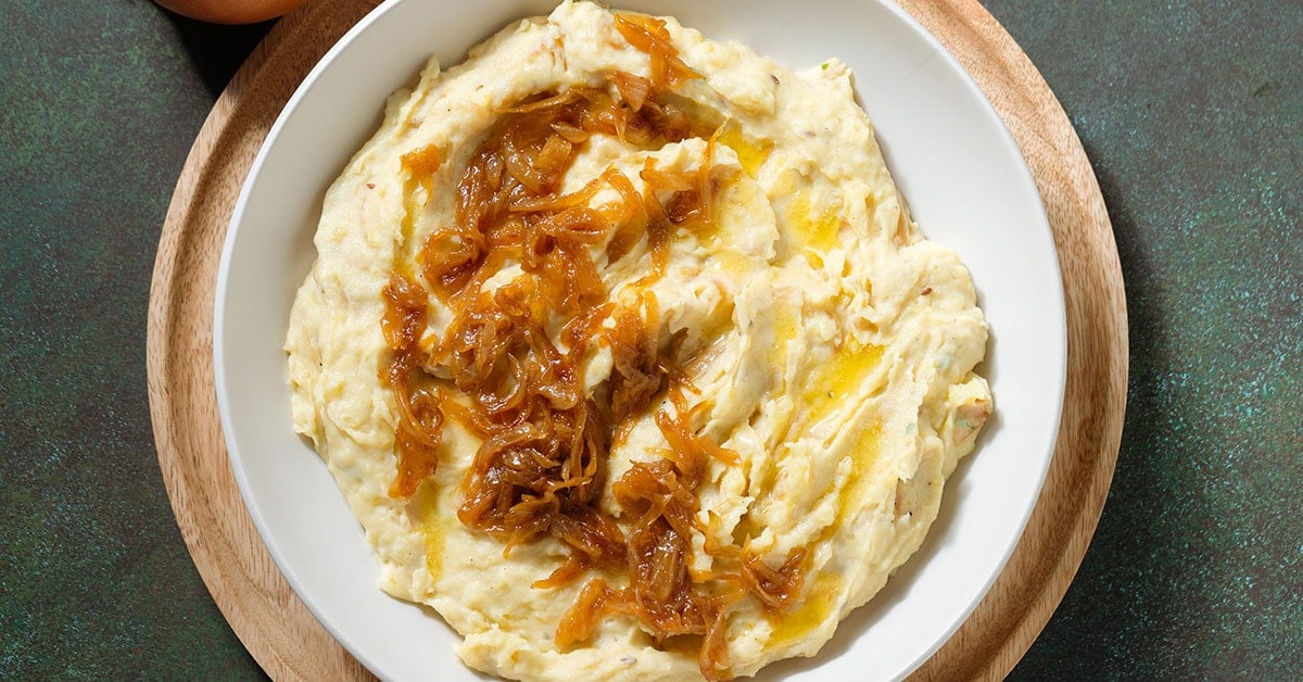Caramelized Onion Mashed Potatoes - The Healthful Ideas