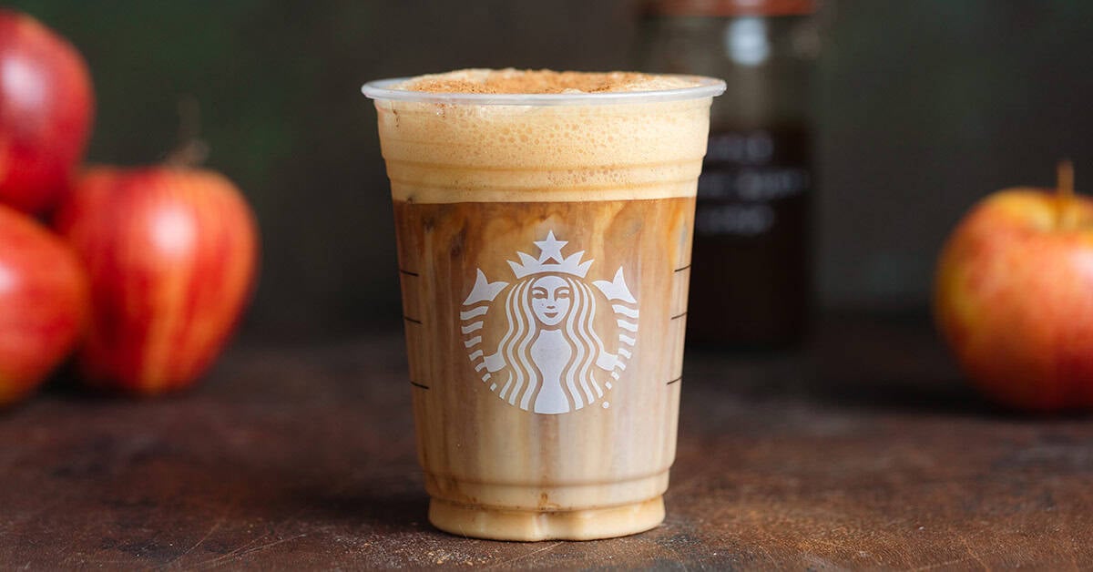 Iced Apple Crisp Oatmilk Shaken Espresso - The Healthful Ideas