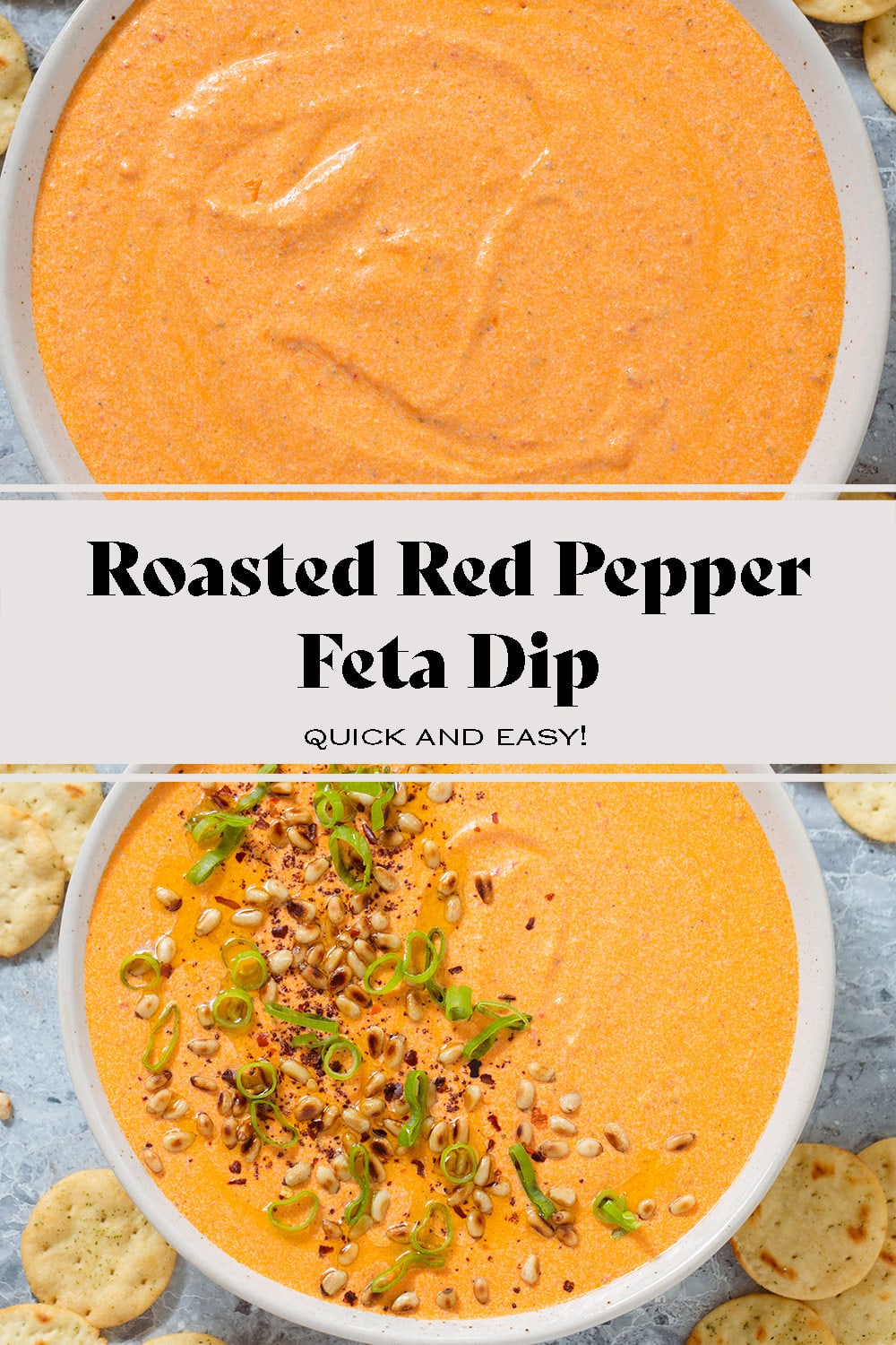 Roasted Red Pepper Feta Dip