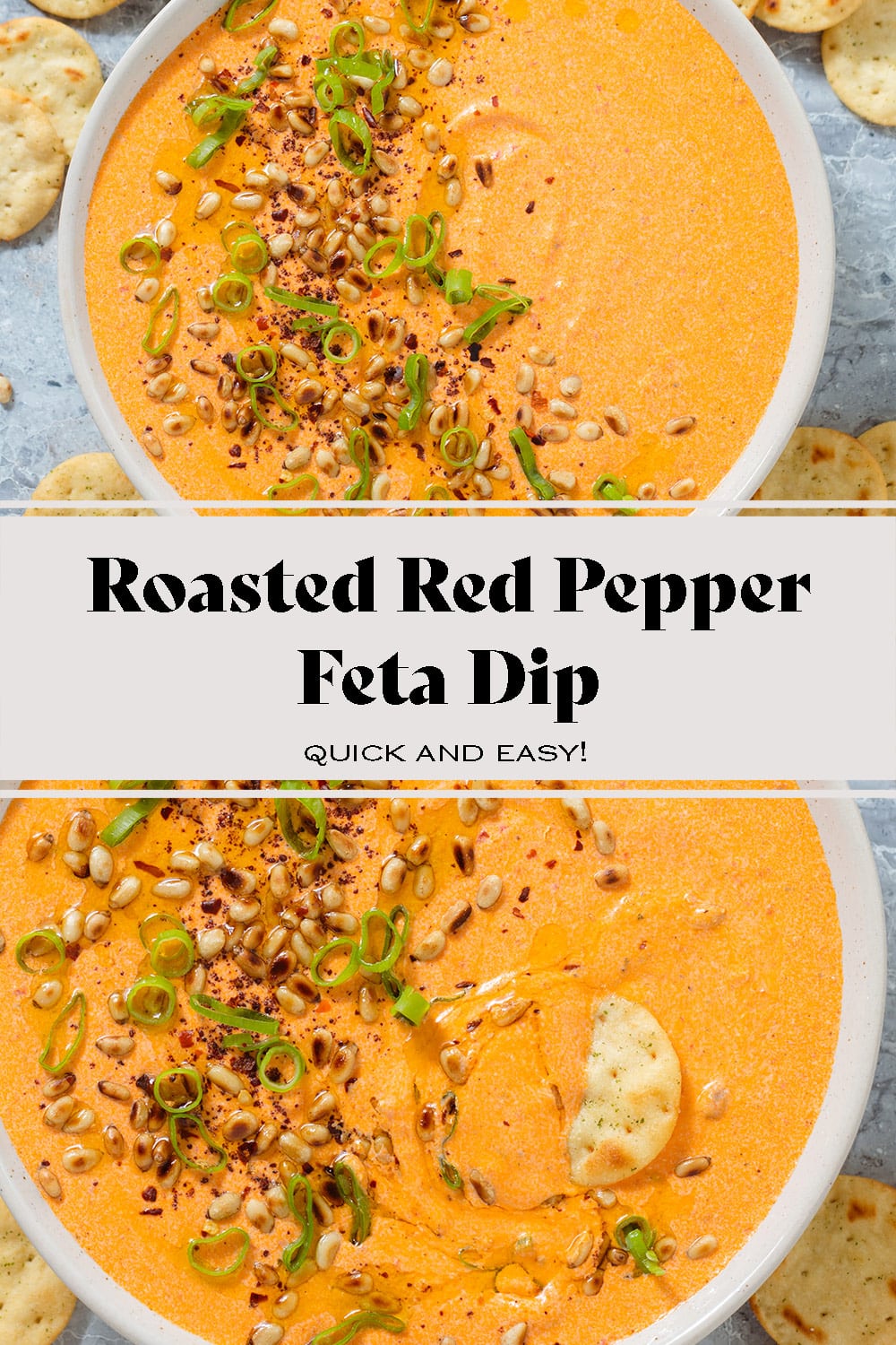 Roasted Red Pepper Feta Dip