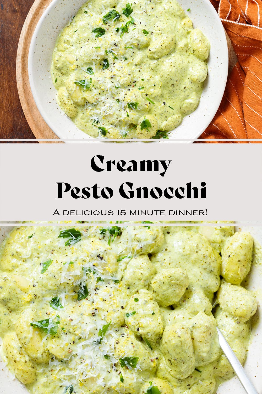 Creamy Pesto Gnocchi