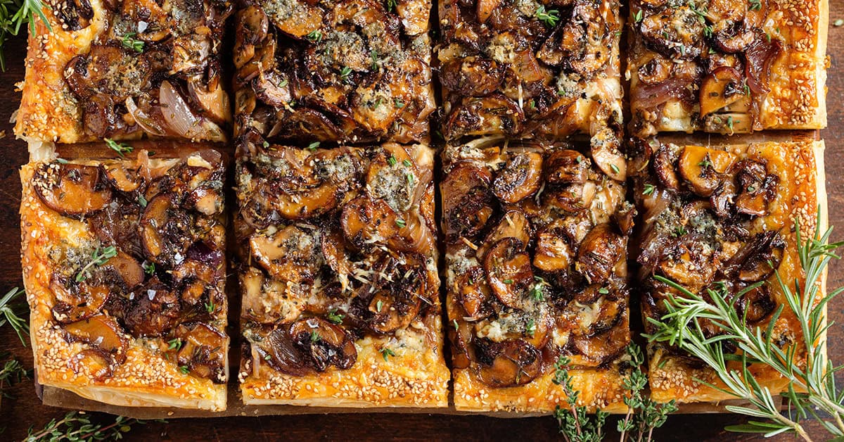 Puff Pastry Mushroom Tart