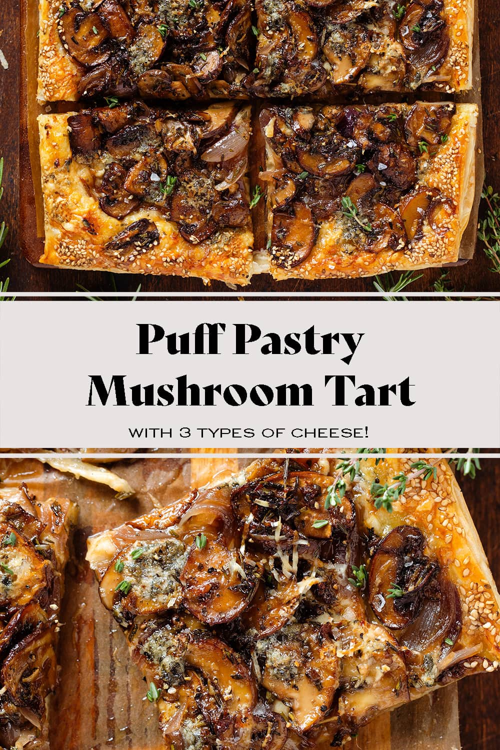Puff Pastry Mushroom Tart