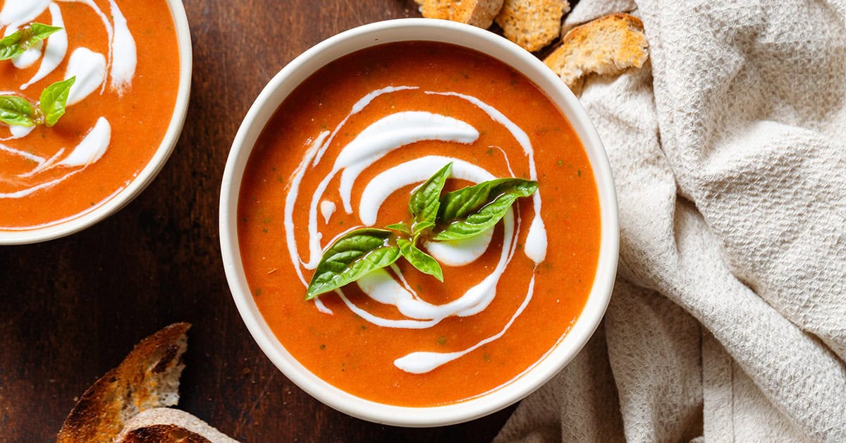 Roasted Tomato and Garlic Soup The Healthful Ideas